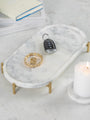 Italian Marble Oval Cheese & Charcuterie Board