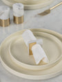 Italian Marble Napkin Rings Set of 4