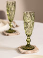 Fossil Beige Marble Geometric Coasters Set of 4
