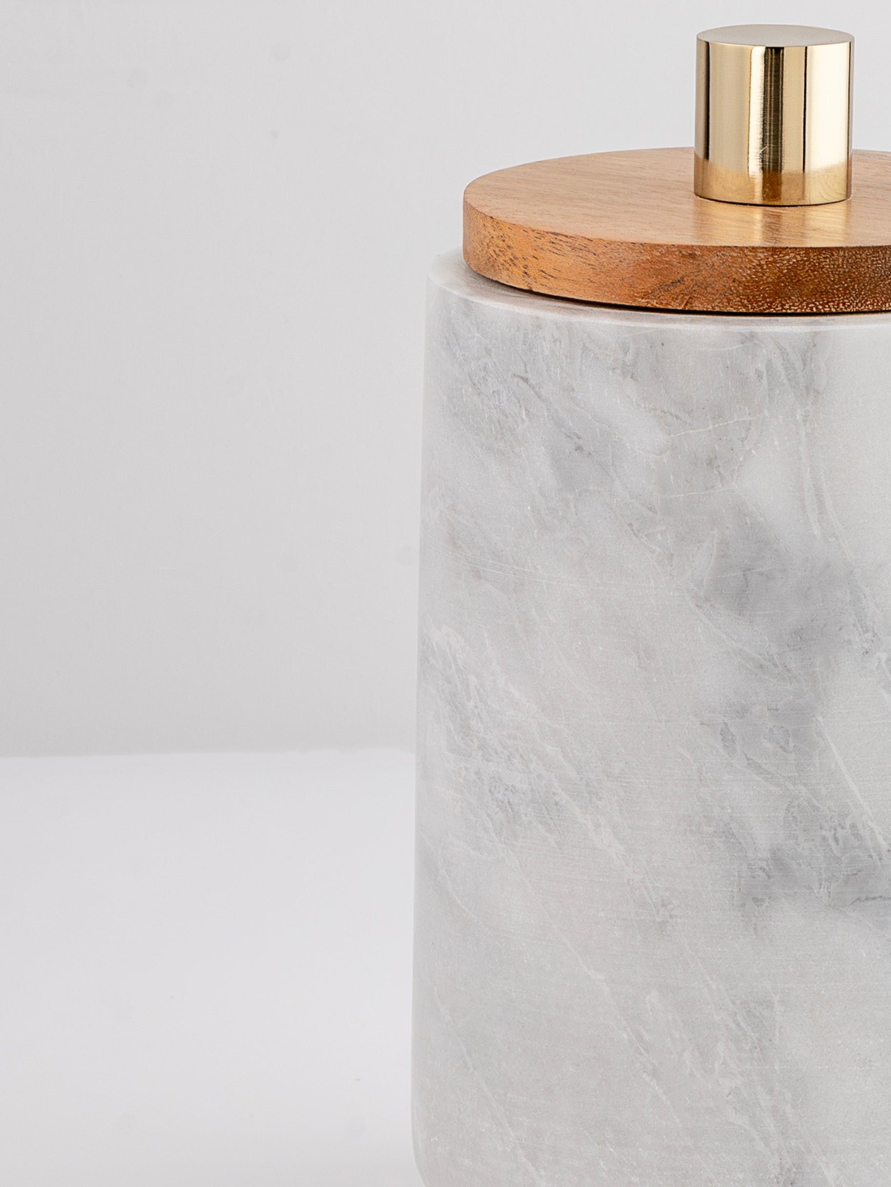 Italian Arabescato Marble Storage Jar - H-STW-0070A image 4