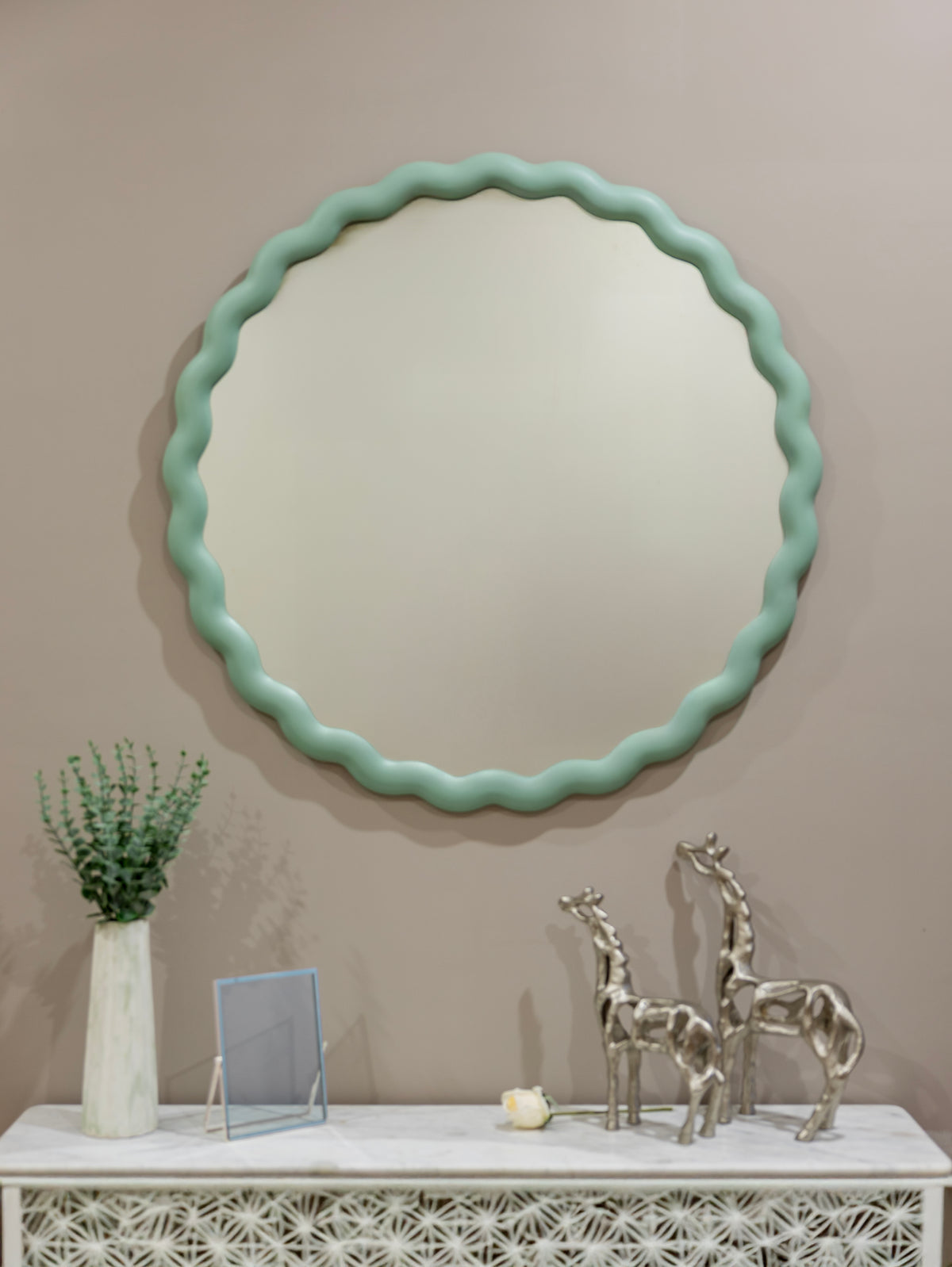Celeste Wave Mirror - 36"