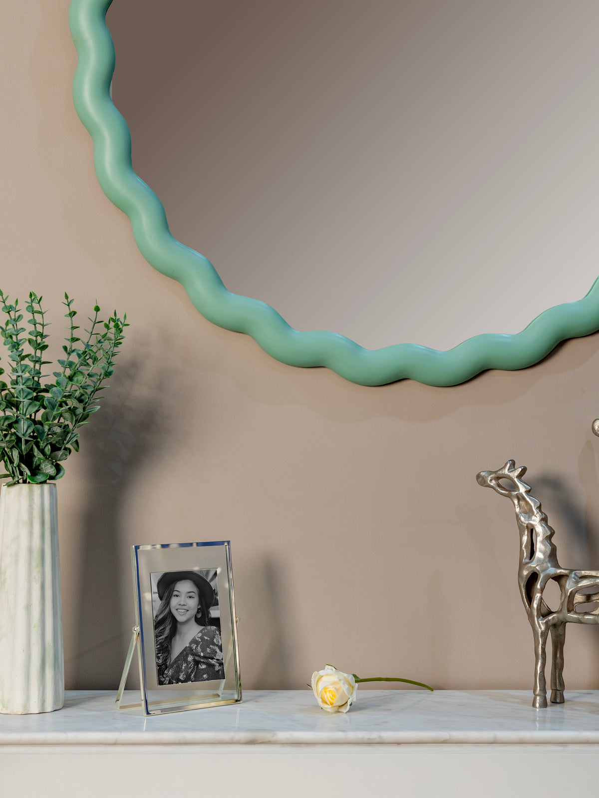Celeste Wave Mirror - 36"