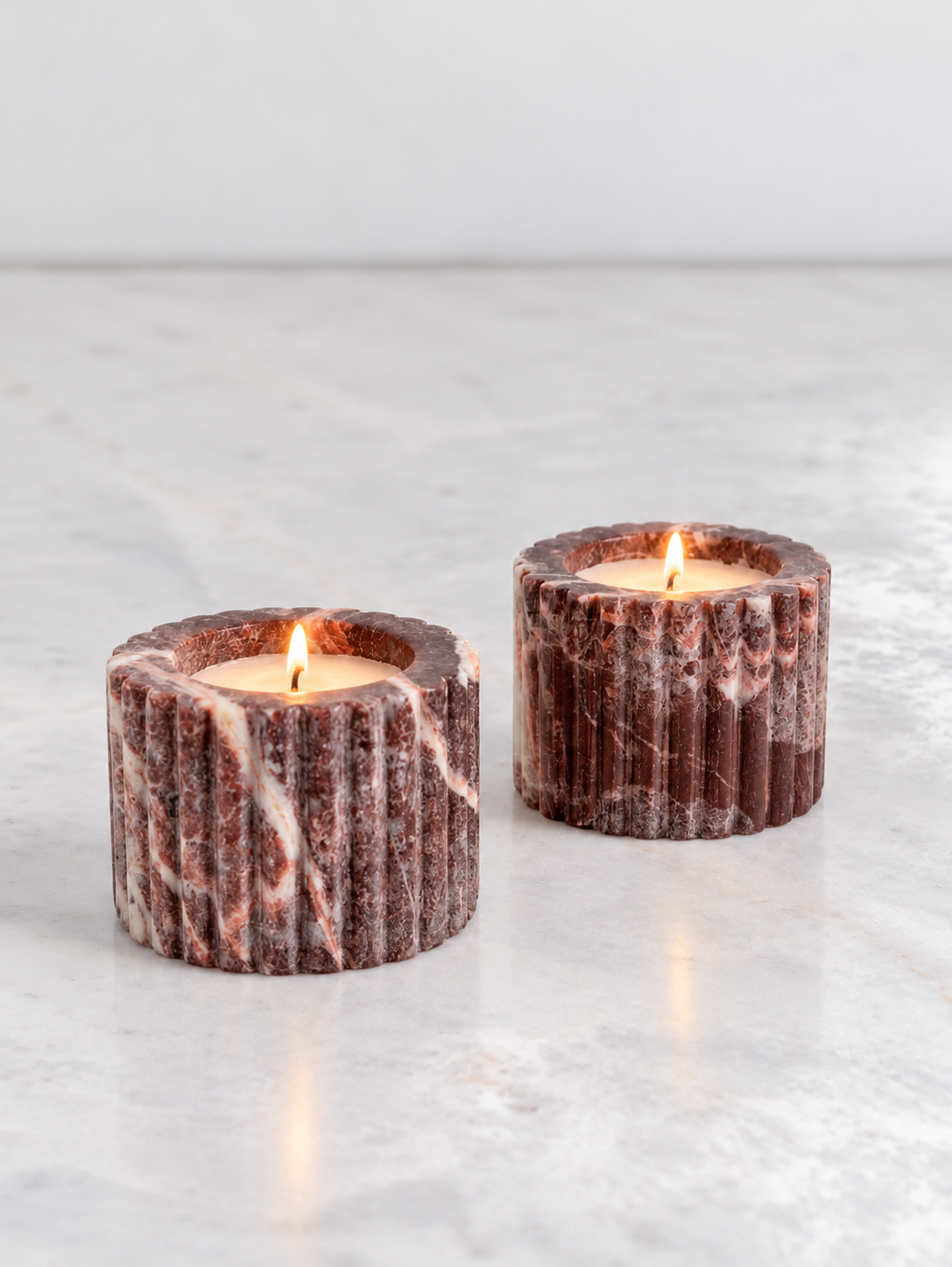 Red Levanto Grande Scented Candle Vessel Set of 2
