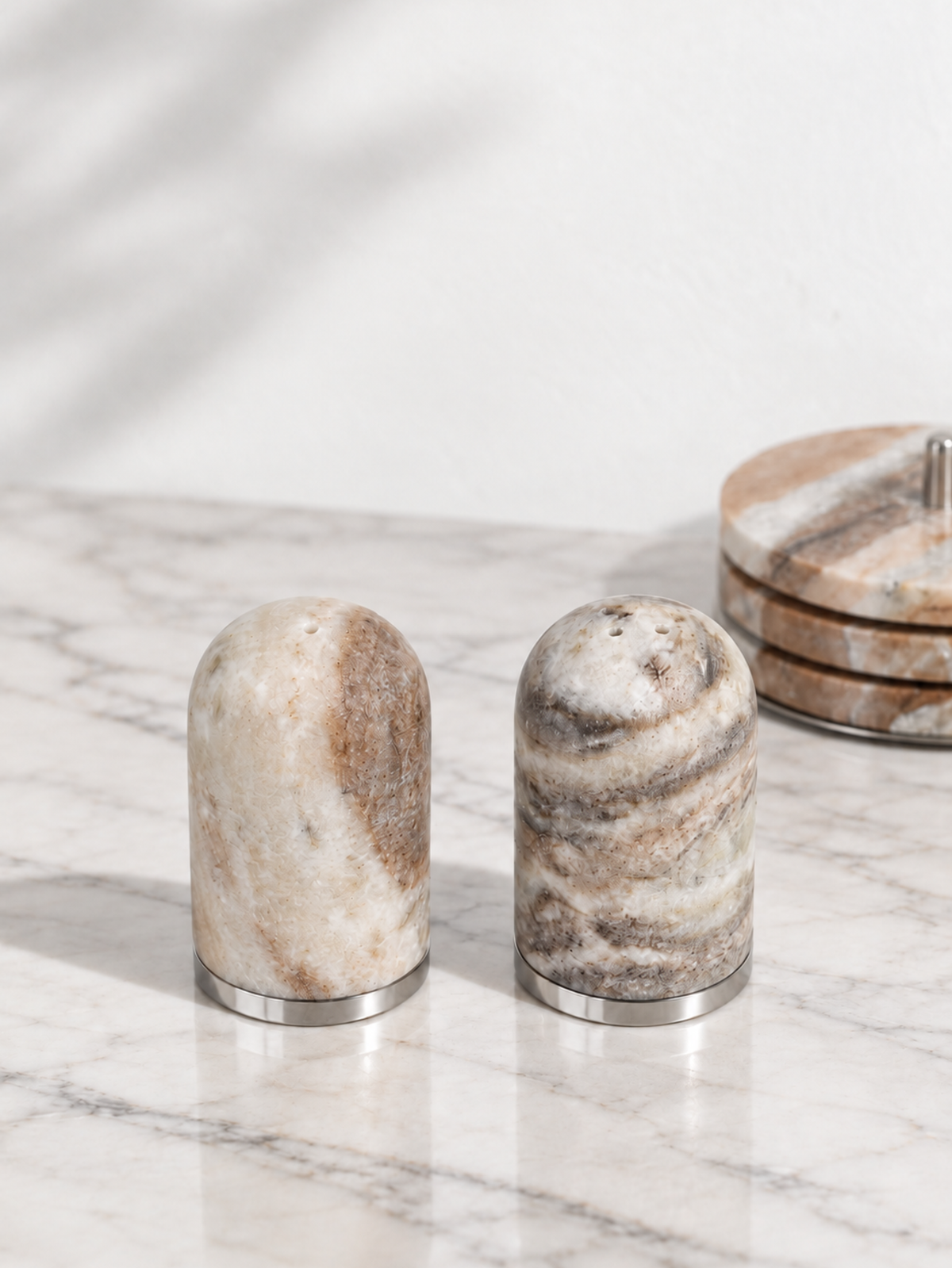 Avelisse Toronto Marble Salt and Pepper set of 2